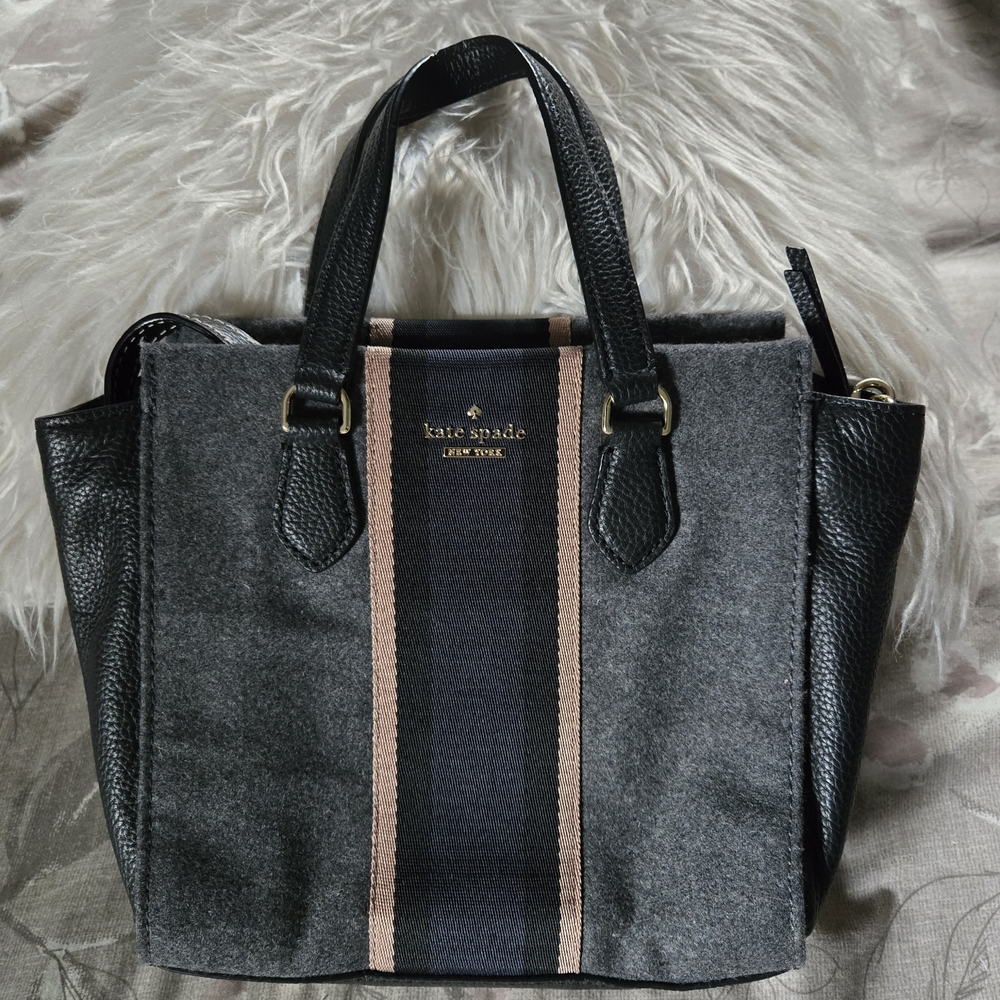 Kate Spade Black and Gray Tote Bag